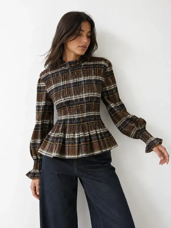 BLUSA CUADROS NIDO