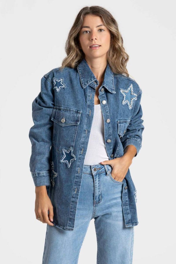 CHAQUETA TEJANA ESTRELLAS