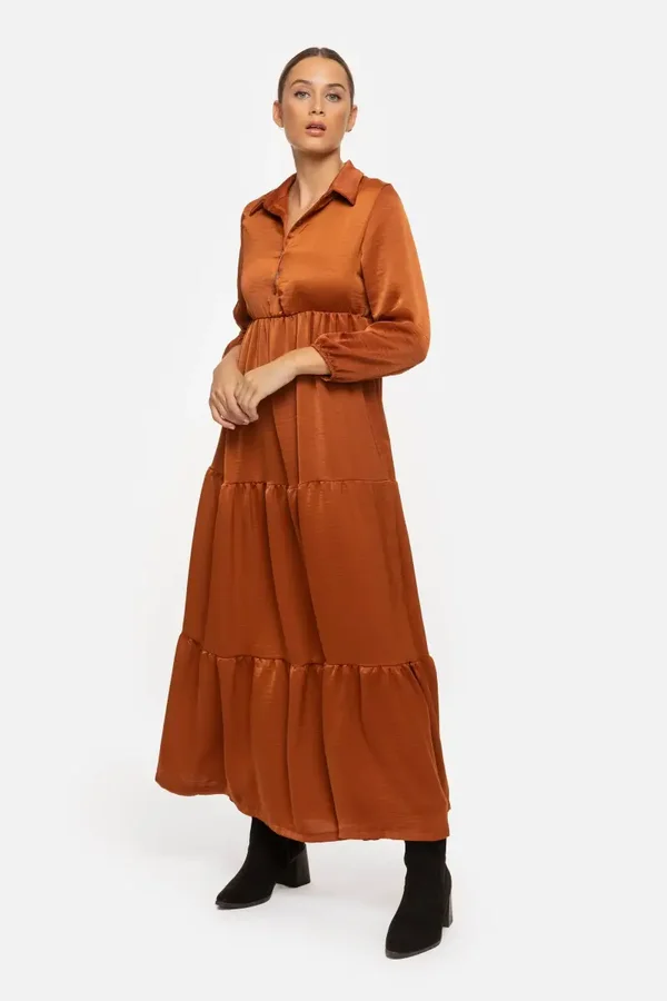 VESTIDO CAMISERO SATIN