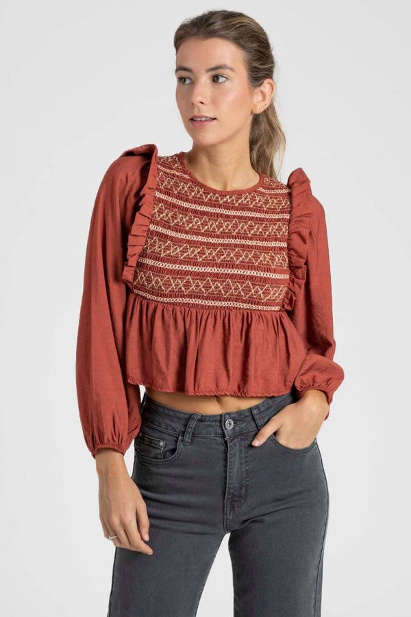 BLUSA TEEN BORDADOS