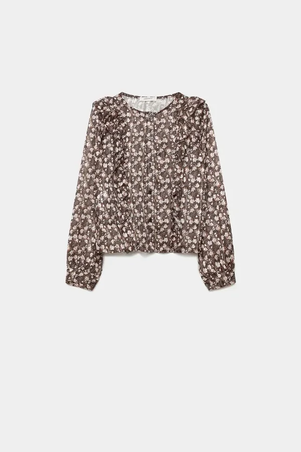 BLUSA FLOWERS BRILLO