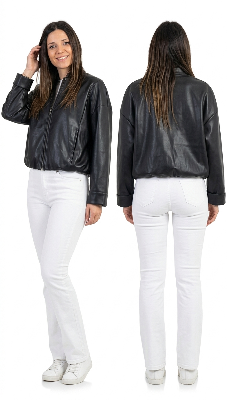 Giacca Melissa  -modello  bomber ecopelle