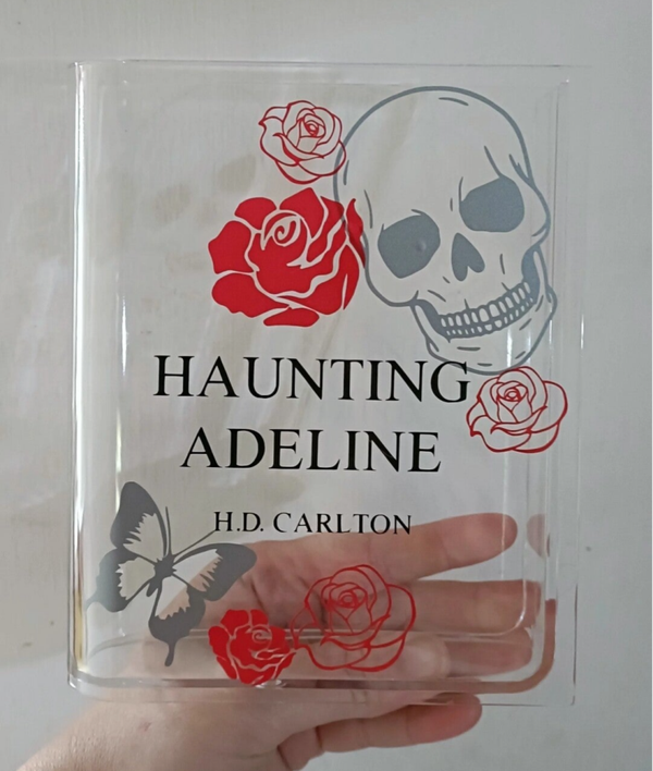 Haunting adeline book shaped vase