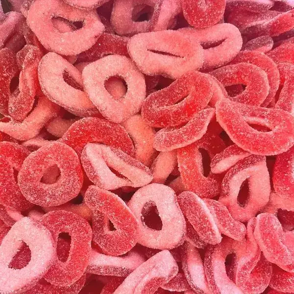 (9) Dulceplus Anneau Fraise Acidulé par 100 G