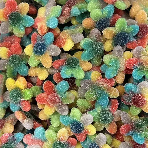 (21) Dulceplus Fleur Multicolore Acidulée par 100 G