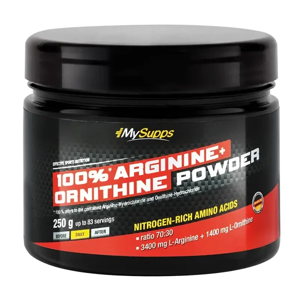 MySupps 100% Arginine + Ornithine Powder (250g)
