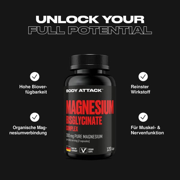 Bodyattack Magnesium Bisglycinate 120caps