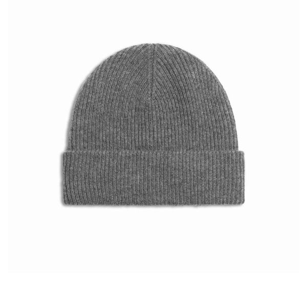 Cashmere/Merino Wool Beanie Heather Grey