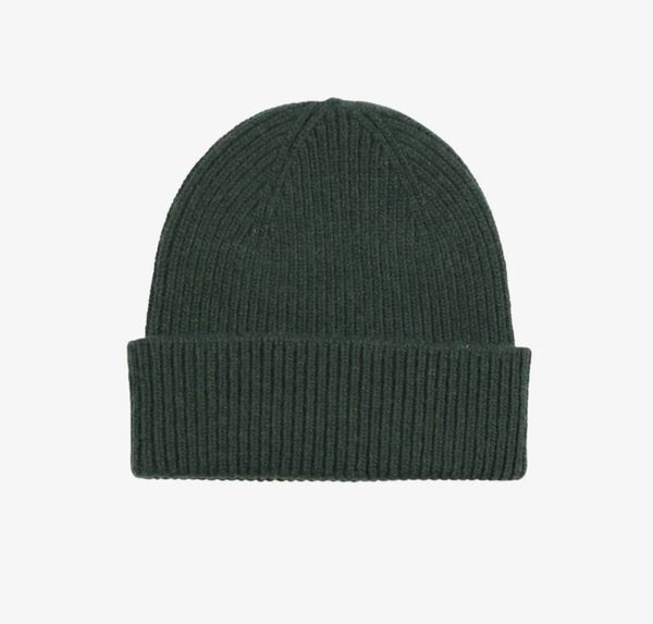 Merino Wool Beanie Emerald Green