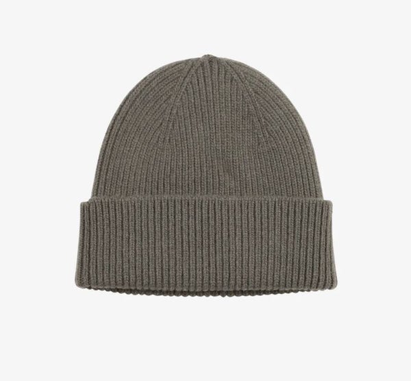 Merino Wool Beanie Dusty Olive