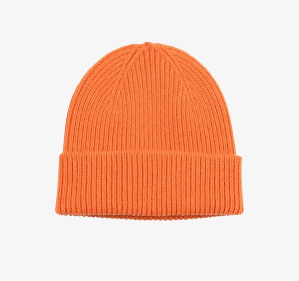 Merino Wool Beanie Burned Orange