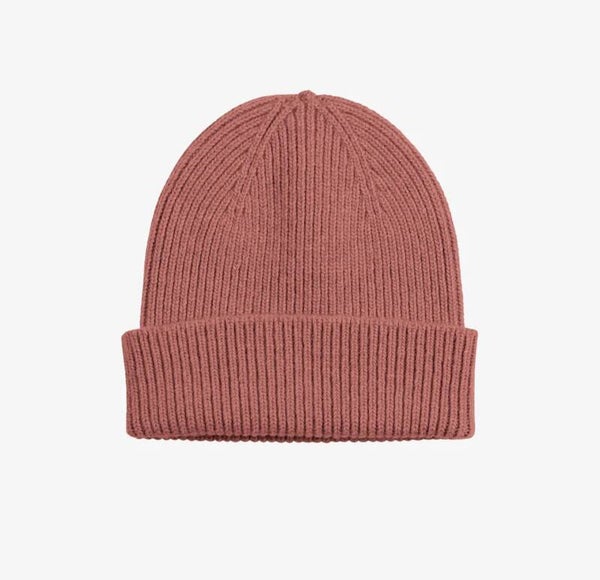 Merino Wool Beanie Rosewood Mist