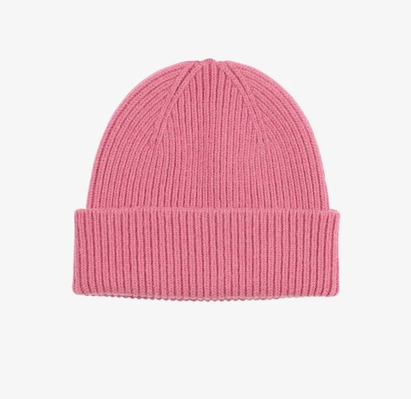 Merino Wool Beanie Raspberry Pink