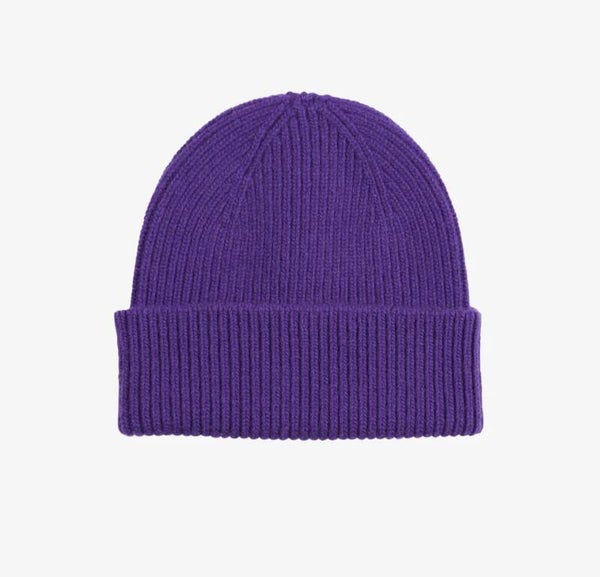 Merino Wool Beanie Ultra Violet