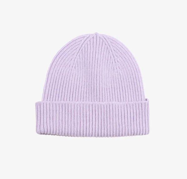 Merino Wool Beanie Soft Lavender