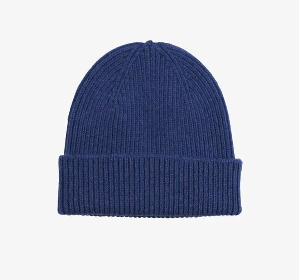 Merino Wool Beanie Royal Blue
