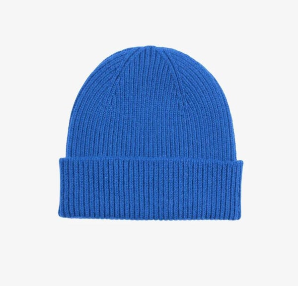Merino Wool Beanie Pacific Blue