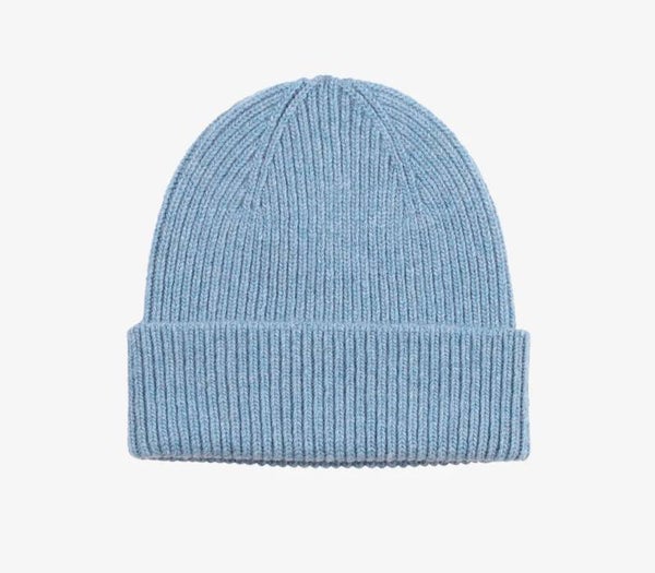 Merino Wool Beanie Seaside Blue