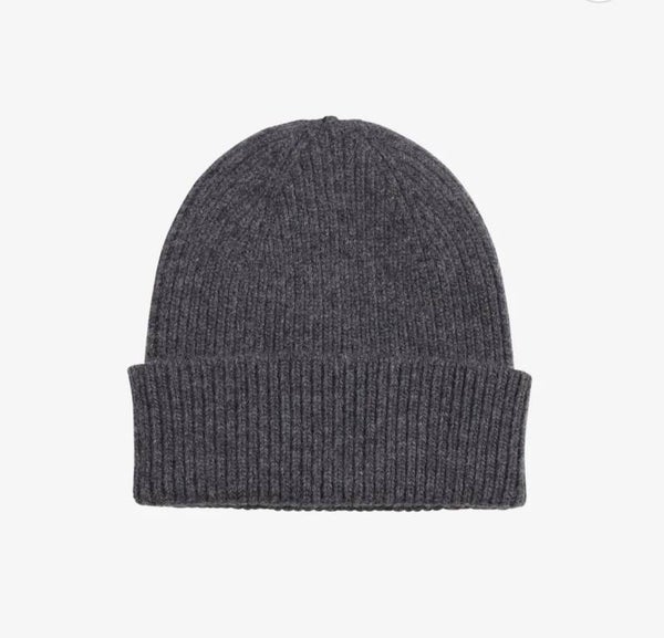 Merino Wool Beanie Lava Grey