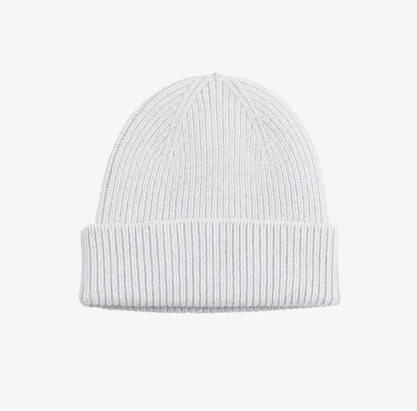 Merino Wool Beanie Limestone Grey