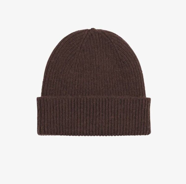 Merino Wool Beanie Coffee Brown