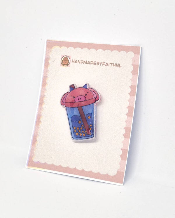 bubble tea pin