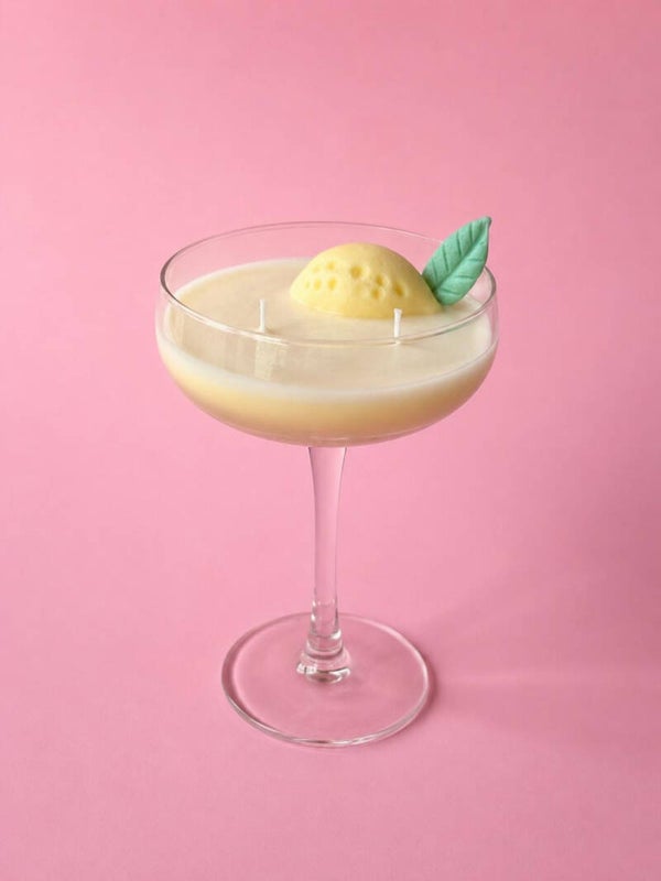 lemon martini cocktail geurkaars