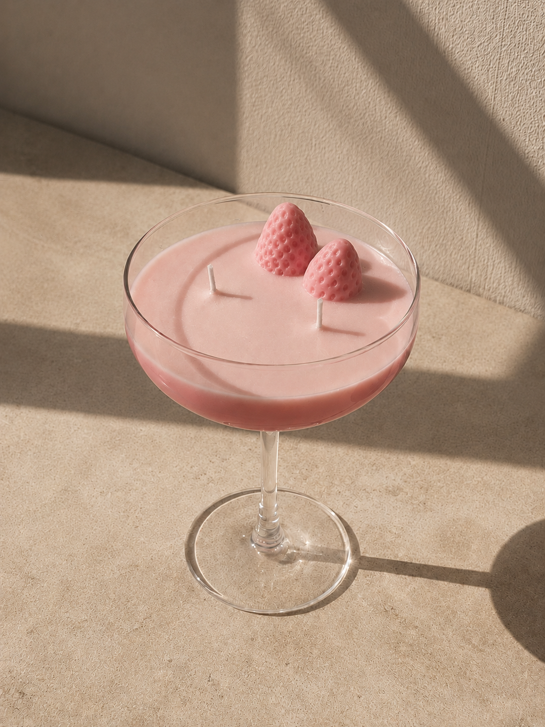aardbei martini cocktail geurkaars