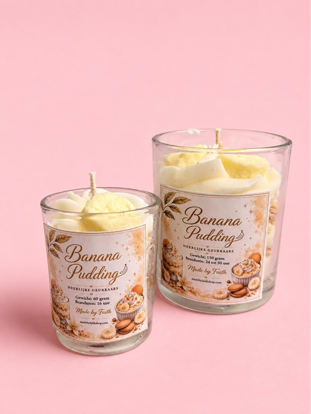 banana pudding whipped wax kaars