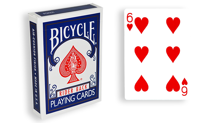 Bicycle One Way Forcing Deck - Mazzo di Carte Tutte Uguali (6 Cuori) - Dorso Blu