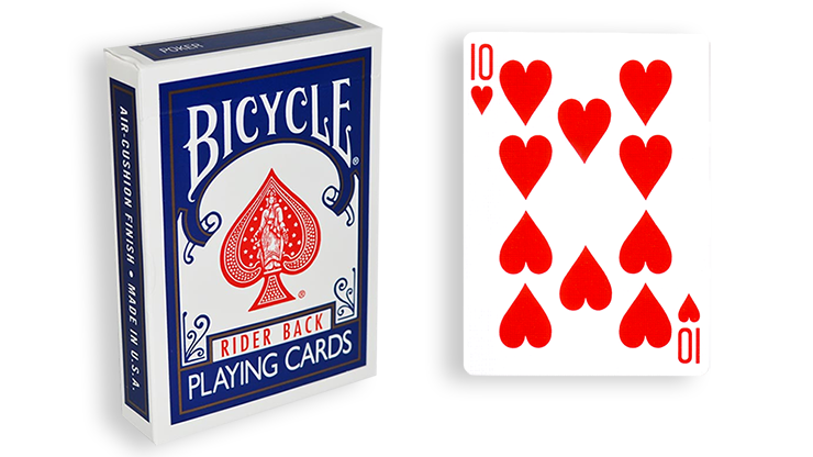 Bicycle One Way Forcing Deck - Mazzo di Carte Tutte Uguali (10 Cuori) - Dorso Blu