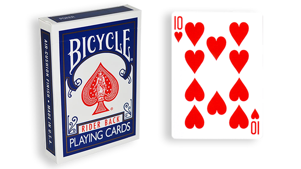 Bicycle One Way Forcing Deck - Mazzo di Carte Tutte Uguali (10 Cuori) - Dorso Blu