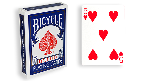 Bicycle One Way Forcing Deck - Mazzo di Carte Tutte Uguali (5 Cuori) - Dorso Blu