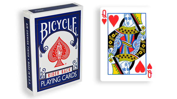 Bicycle One Way Forcing Deck - Mazzo di Carte Tutte Uguali (Regina Cuori) - Dorso Blu