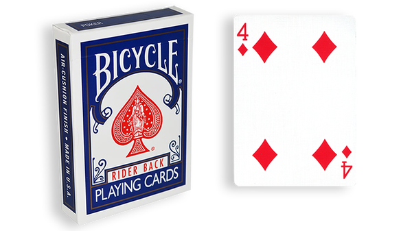 Bicycle One Way Forcing Deck - Mazzo di Carte Tutte Uguali (4 Quadri) - Dorso Blu