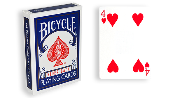 Bicycle One Way Forcing Deck - Mazzo di Carte Tutte Uguali (4 Cuori) - Dorso Blu