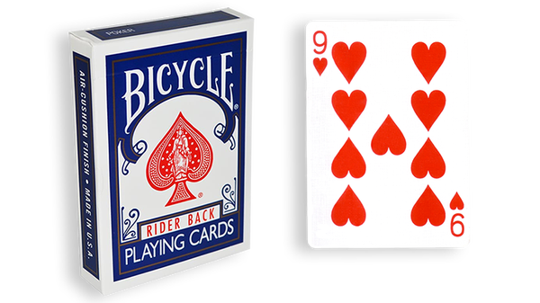 Bicycle One Way Forcing Deck - Mazzo di Carte Tutte Uguali (9 Cuori) - Dorso Blu