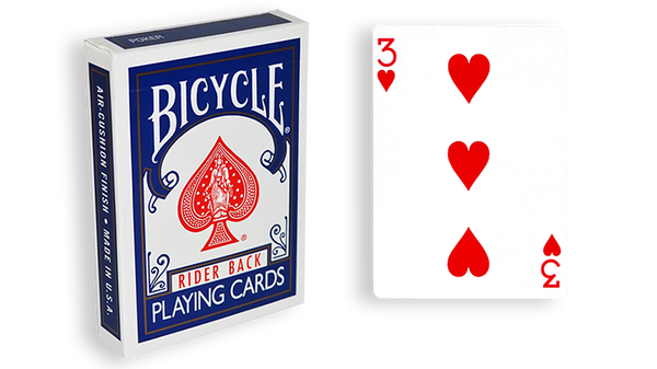 Bicycle One Way Forcing Deck - Mazzo di Carte Tutte Uguali (3 Cuori) - Dorso Blu