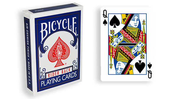Bicycle One Way Forcing Deck - Mazzo di Carte Tutte Uguali (Regina Picche) - Dorso Blu