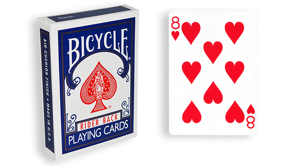Bicycle One Way Forcing Deck - Mazzo di Carte Tutte Uguali (8 Cuori) - Dorso Blu