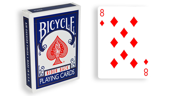 Bicycle One Way Forcing Deck - Mazzo di Carte Tutte Uguali (8 Quadri) - Dorso Blu