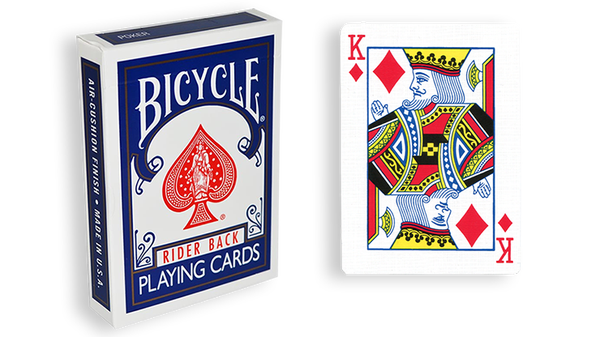 Bicycle One Way Forcing Deck - Mazzo di Carte Tutte Uguali (Re Quadri) - Dorso Blu