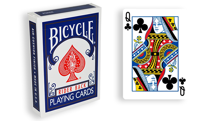 Bicycle One Way Forcing Deck - Mazzo di Carte Tutte Uguali (Regina Fiori) - Dorso Blu