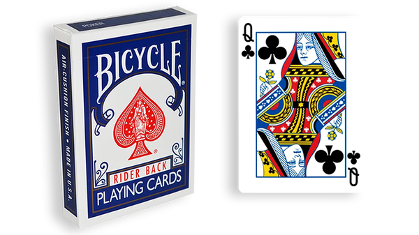 Bicycle One Way Forcing Deck - Mazzo di Carte Tutte Uguali (Regina Fiori) - Dorso Blu