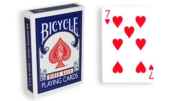 Bicycle One Way Forcing Deck - Mazzo di Carte Tutte Uguali (7 Cuori) - Dorso Blu