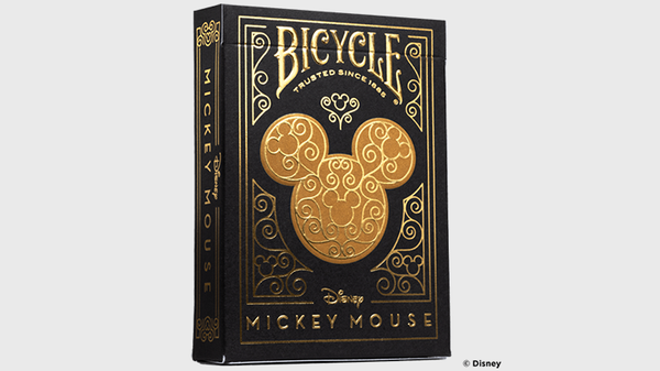 Mazzo di Carte Bicycle Disney Mickey Mouse (Black and Gold) by US Playing Card Co.