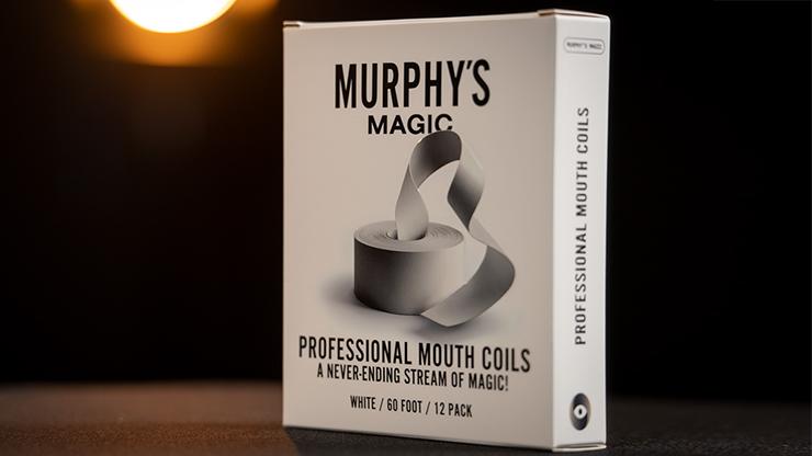 Professional Mouth Coils 60ft White (12pk) by Murphy's Magic