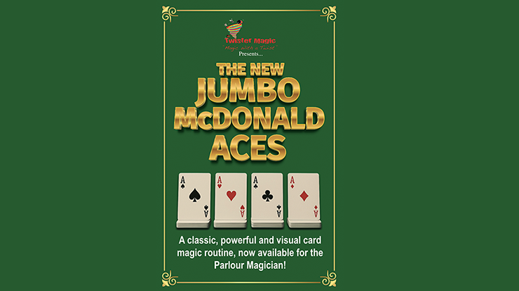 Jumbo McDonald Aces (Blue) by Twister Magic