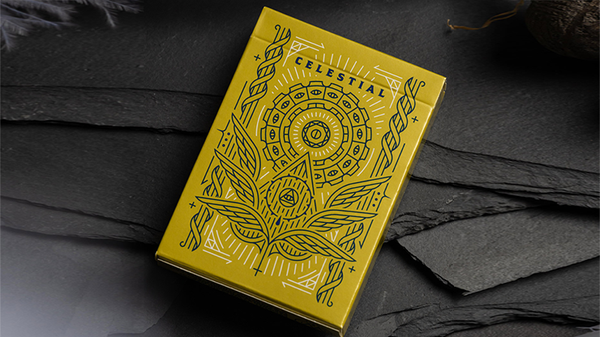 Mazzo di Carte Celestial Valor (Greenish Yellow) Playing Cards by Giovanni Meroni