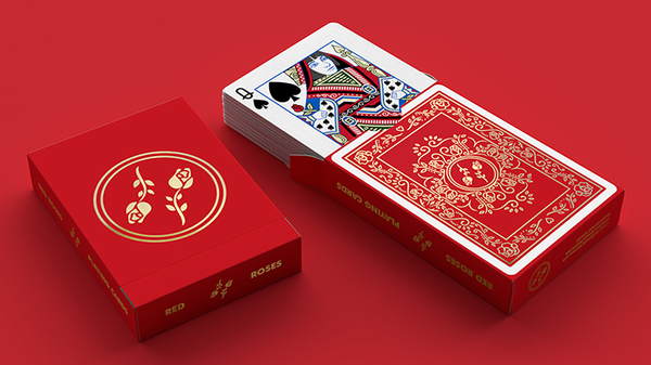 Mazzo di Carte Red Roses Gold Foil Playing Cards (Fully Marked)